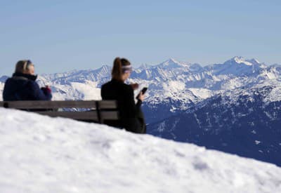 Slnečný deň v rakúskych Alpách