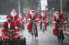 Santovia na bicykloch