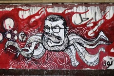 Graffiti Muhammada Mursího