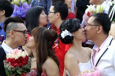 Masová svadba v Malajzii