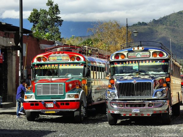 Autobus v Guatemale