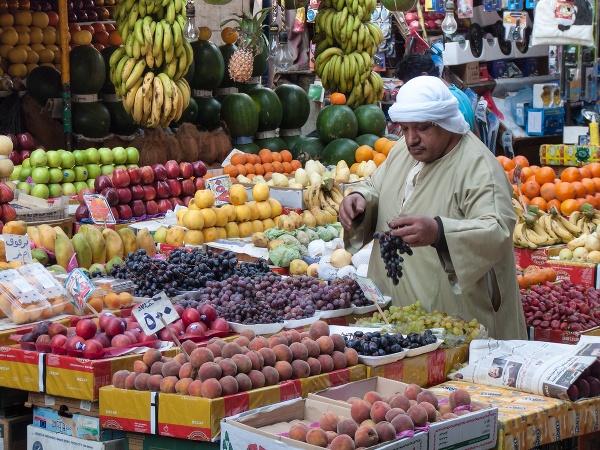 Trh v egyptskej Káhire