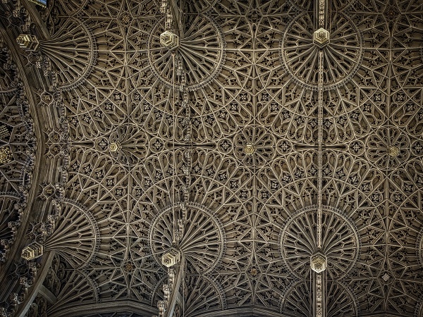 Prekrásny strop katedrály