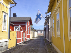 Tradičná fínska dedinka