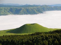 Japonská hora Aso