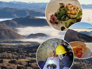 Raňajky nad oblakmi, frťan pod zemou: Spoznajte 6 top gastrozážitkov na Strednom Slovensku