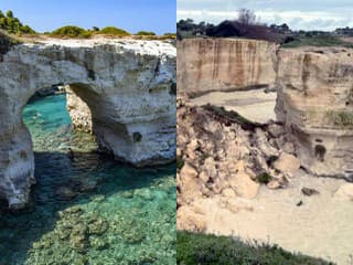 Obrovská strata: Na sv. Valentína sa zrútil slávny Oblúk lásky