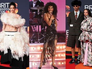 Róby z Brit Awards 2026: Rosalía zažiarila v dramatickej haute couture, objavom roka je oslnivá Olivia Dean