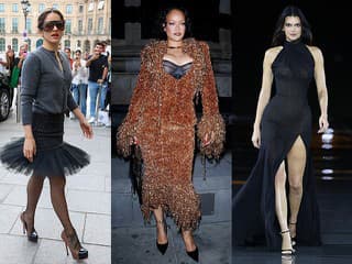 Rihanna nechala parížsky Fashion Week čakať hodinu. Rosalía, Kendall Jenner aj ďalšie hviezdy ovládli Paríž