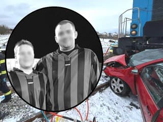 TRAGICKÁ zrážka s rušňom: Zomreli OTEC Vlado (†36) a SYN Alex (†14), mama Bibiána bojuje o život. Boli kúsok od domu