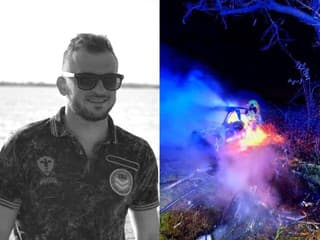STRAŠNÁ TRAGÉDIA Zomrel slovenský FUTBALISTA (†35): Motor po náraze vyletel, auto zhorelo do tla
