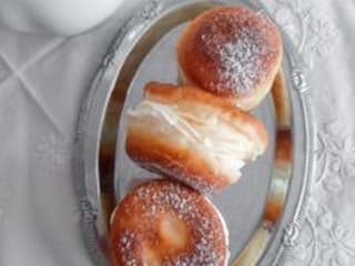 Domáce nadýchané šišky s krémom a mascarpone