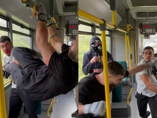 VIDEO Krv tiekla potokom! Zápasníci sa pobili priamo v MHD