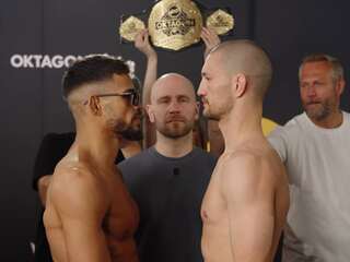 VÁŽENIE PRED OKTAGON 84: Všetci bojovníci splnili váhu, máme potvrdený titulový zápas!