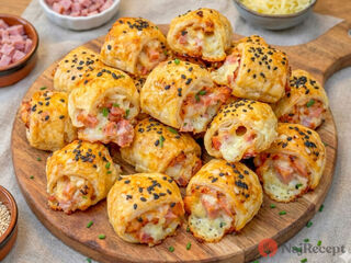 Čo na párty? Jedine tieto šunkovo sýrové jednohubky. Najjednoduchšie slané pečivo.