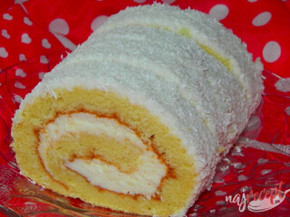 Jednoduchá kokosová roláda