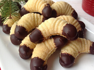 Krehké plnené rožteky