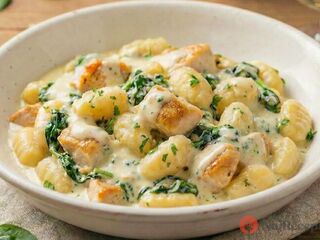 Krémové gnocchi s kuracím mäsom a špenátom. Rýchly obed z jednej panvice, ktorý zvládnete do 40 minút.