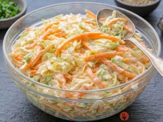 Kapusta, mrkva a krémová zálievka: Dokonalý coleslaw, ktorý stihnete do 15 minút.