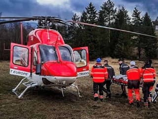 Vážny úraz 13-ročného chlapca v Zákamennom: Zasahoval aj vrtuľník leteckých záchranárov