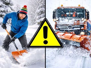 SHMÚ varuje: Východ Slovenska zasiahnu snehové jazyky a záveje, TU platia výstrahy