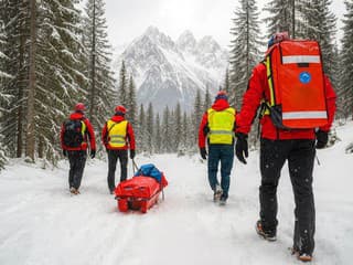 Vážny úraz skialpinistky v Západných Tatrách: Pomáhali horskí záchranári aj skúter