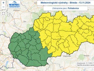 Meteorológovia varujú: Výstraha pred poľadovicou naďalej platí na strednom a východnom Slovensku