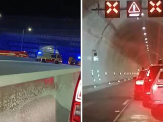 Tunel Višňové v smere na Martin uzavretý: Zrážka štyroch áut spôsobila kolóny, vodiči pozor