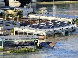 MAPA V štyroch okresoch na západe Slovenska trvajú hydrologické výstrahy