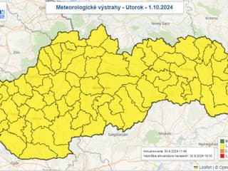 V utorok ráno na Slovensku hrozia miestami prízemné mrazy, platia výstrahy