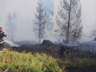 AKTUÁLNE FOTO V Tatrách vypukol rozsiahly požiar: Zasahujú desiatky hasičov aj vrtuľník