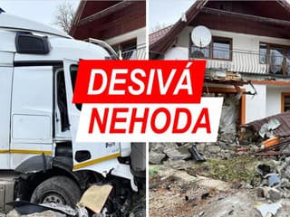 DESIVÁ NEHODA FOTO Kamión veľkej kuriérskej firmy zdemoloval 3 autá a vrazil až do DOMU! Hlásia obrovské škody