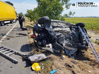 STRAŠNÁ TRAGÉDIA na ceste: Vyslali aj vrtuľník, z nemocnice prišla najhoršia správa! Mrazivé detaily a FOTO