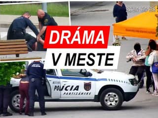 DRÁMA V CENTRE Muž ÚTOČIL na každého, kto mu prišiel do cesty, aj na POLICAJTOV! Tí nemali na výber… FOTO