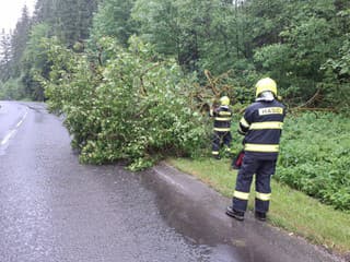 Slovensko zasiahli ničivé supercely: VIDEO SKAZY Vytrhané stromy v meste, poškodené autá, vyslali hasičov