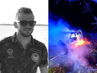 STRAŠNÁ TRAGÉDIA Zomrel slovenský FUTBALISTA (†35): Motor po náraze vyletel, auto zhorelo do tla