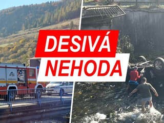 DESIVÁ NEHODA Manželský pár v aute sa zrútil z mosta do RIEKY! FOTO, z ktorých mrazí: Do vody skočili okoloidúci