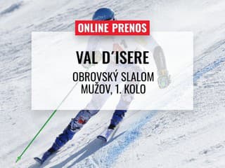 Bratia Žampovci bojujú o postup: Online prenos z 1. kola obrovského slalomu vo Val d'Isere