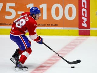 VIDEO Dostane niekedy šancu v NHL? Mešár oslávil svoj 100. zápas krásnou pavučinou