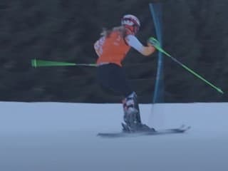 VIDEO Nič krajšie dnes asi neuvidíte! Vlhová sa spustila dolu svahom a ukázala svoje umenie