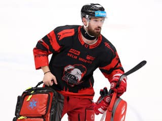 Pár sekúnd po góle zostal bezvládne ležať na ihrisku: Slovinec v Česku opúšťal ľad na nosidlách