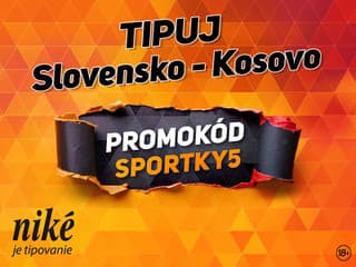 Tipujte Slovensko – Kosovo: S promokódom SPORTKY5 od Niké neprehráte!