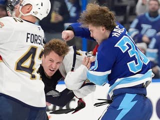 VIDEO Krvavá rivalita v NHL! Krásny zásah Černáka, floridské derby prinieslo 147 trestných minút