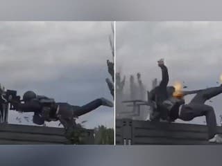 VIDEO: Ruský vojak takmer postrieľal vlastnú jednotku. Zábery „rodea s guľometom“ sa stali virálnymi