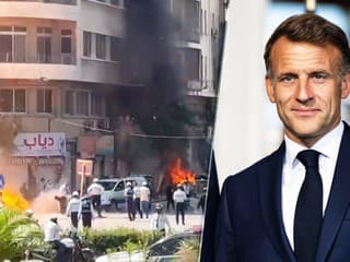 VIDEO: Neďaleko hotela, kde je ubytovaný Macron, explodovali výbušniny