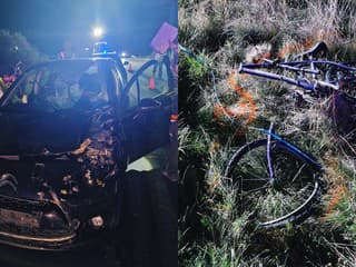 Čelná zrážka auta s cyklistom skončila tragicky. Nemal reflexné prvky ani prilbu