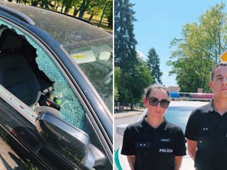 Dieťa ostalo zamknuté v aute. Rýchly zásah polície mu zachránil život