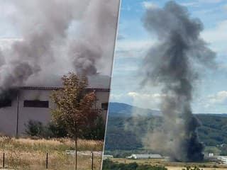 Rozsiahly požiar pri Prešove zničil továreň. Prepadla sa časť strechy, o prácu sa obáva 50 ľudí