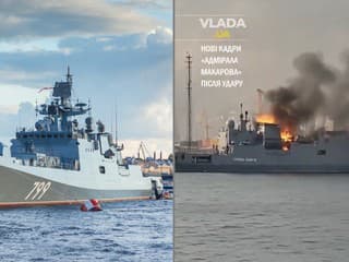 FOTO+VIDEO: Ukrajina zasiahla vlajkovú loď ruskej Čiernomorskej flotily. Dokazujú to satelitné snímky