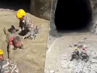 VIDEO: Neuveriteľné zábery z Nepálu. Vojaci sa k uväzneným ľuďom v tuneli museli plaziť po bahne